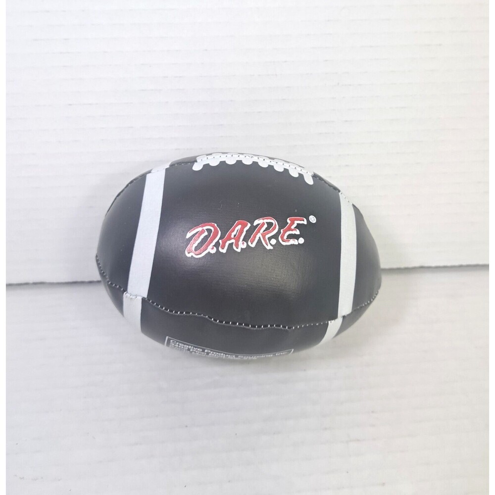 DARE 5" Promotional Football Plush Toy Kids Stuffed Ball Plushie D.A.R.E Retro
